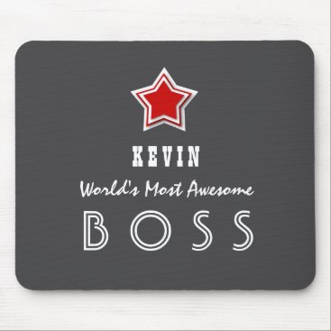 Most AwesomeBoss Sand Red Star A1 Mouse Pad