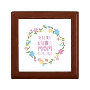 Most Beautiful Mom Mother's Day   Gift Box