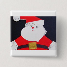 Most Beautiful Vintage Christmas Santa Button