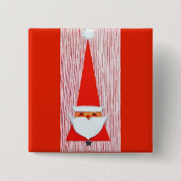 Most Beautiful Vintage Christmas Santa Button