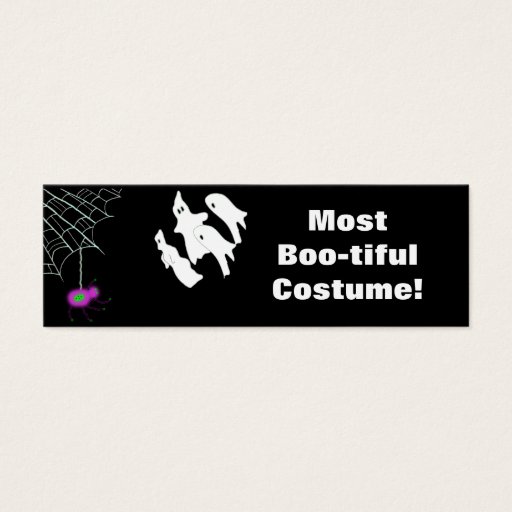 Customizable Most Boo-tiful Costume! award Business Cards