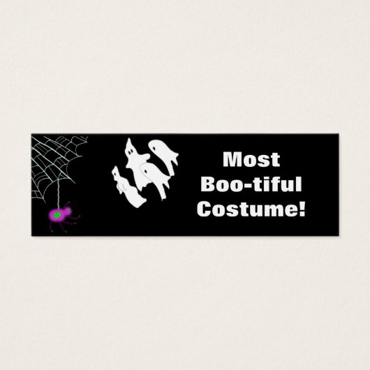 Most Boo-tiful Costume! award (Front)
