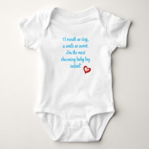 Most Charming Baby Boy Gift, Welcome Little One, Bodysuit