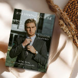 Most Dashing Man of the Year  Magazine Cover Holiday Card<br><div class="desc">Celebrate your husband, boyfriend, or partner in a stylish and unforgettable way with our magazine cover-style card, featuring the headline "Most Dashing Man of the Year." Perfect for Valentine’s Day, anniversaries, birthdays, or just because, this card highlights the charm and irresistible qualities of the man you adore. The Valentine’s Edition...</div>