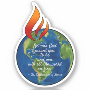 Most Famous St. Catherine of Siena Quote - 1Up Sticker
