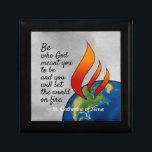 Most Famous St. Catherine of Siena Quote Gift Box<br><div class="desc">St. Catherine of Siena (1347-1380) was a lay Dominican or tertiary, a mystic and stigmatist, advisor to popes and politicians, and author and Doctor of the Church. “Be who God meant you to be and you will set the world on fire” is, perhaps, her most famous inspirational or motivational quotation....</div>