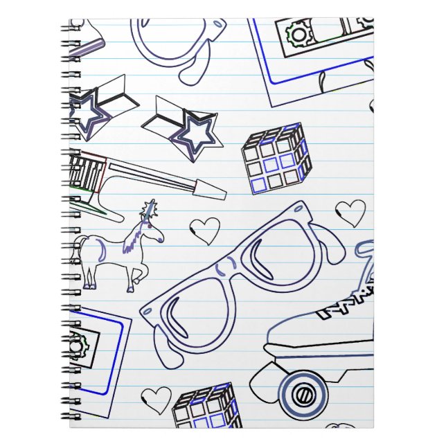 Most Fun Eighties Doodle Time Art Epic Notebook (Front)