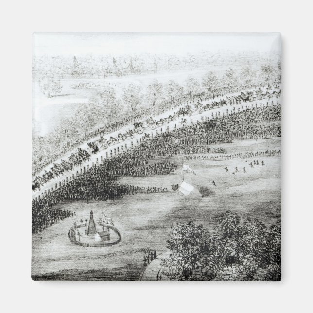 Most Gracious Majesty and Escort Leaving Magnet (Front)