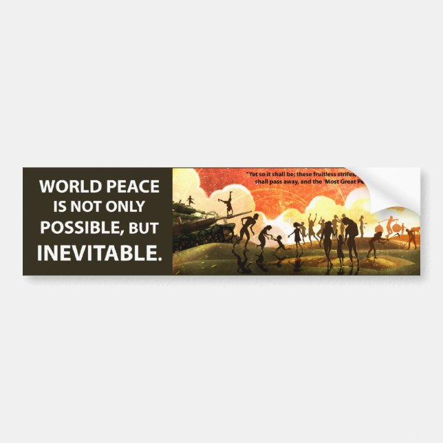 Most Great Peace Bumper Sticker (Front)