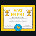 Most Helpful Certificate of Achievement PDF<br><div class="desc">Celebrate your student’s success! Our Most Helpful Certificate of Achievement PDF was crafted with these sentiments. Our Most Helpful Certificate of Achievement PDF is customizable so that you can make this your own. The Most Helpful Certificate of Achievement PDF is a terrific for students and children of all ages. Hand...</div>