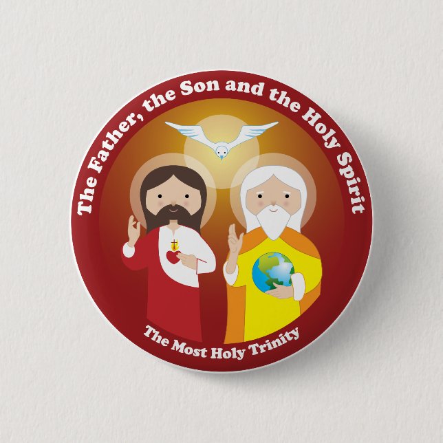 Most Holy Trinity Button (Front)
