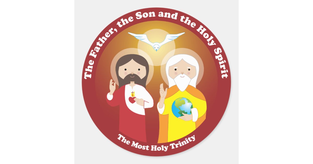 Most Holy Trinity Classic Round Sticker Zazzle