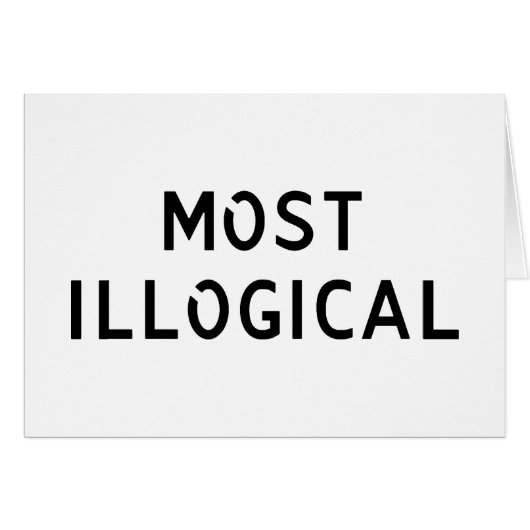 Most Illogical Cards (Front Horizontal)