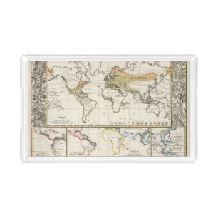 most important cultivated plants spread Districts Acrylic Tray