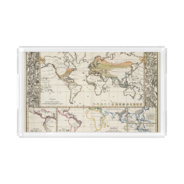 most important cultivated plants spread Districts Acrylic Tray (Front)