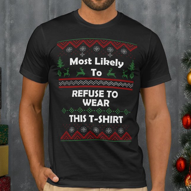 Most Likely Refuse to Wear Ugly Christmas Sweater (Creator Uploaded)