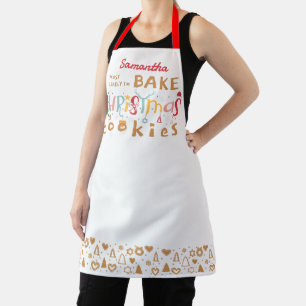 Most Likely to Bake Christmas Cookies Baker Gift Apron