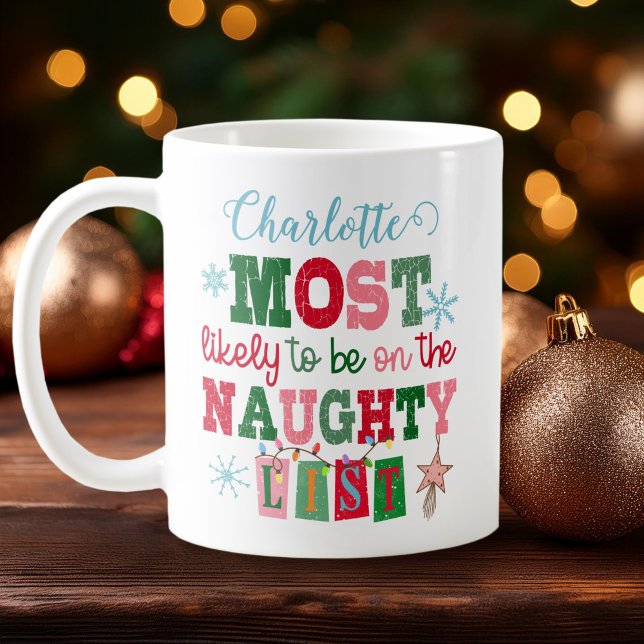 Most Likely to Be on the Naughty List  Coffee Mug (Creator Uploaded)