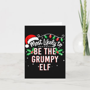 Most Likely To Be The Mpy Elf Funny Xmas Card