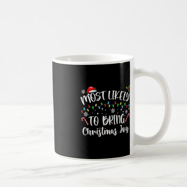 Most Likely To Bring Christmas Joy  Coffee Mug (Right)