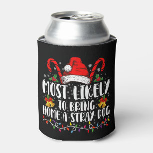 Most Likely To Christmas Personalized Can Coolers