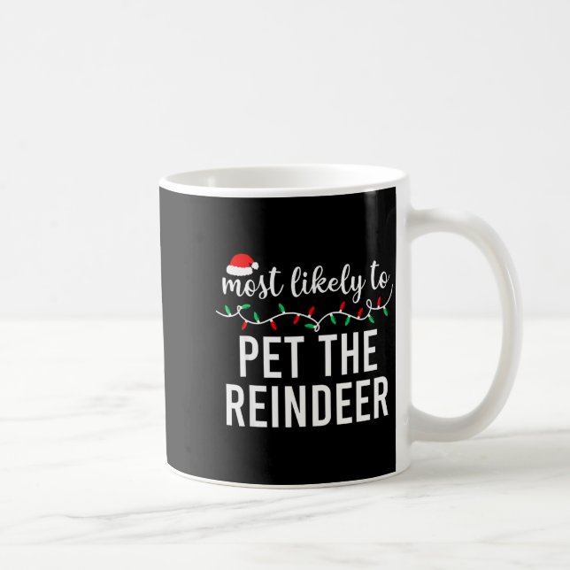 Most Likely To Christmas Matching Family Pajamas F Coffee Mug (Right)