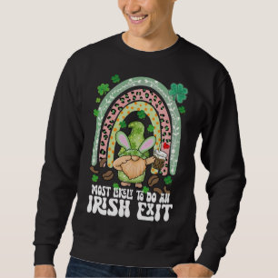 Most Likely To Do An Irish Exit Rainbow Gnome Sweatshirt