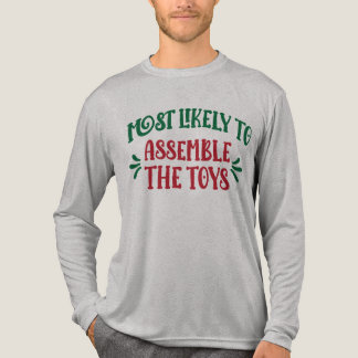 Most Likely To Family Group Funny Assemble Toys Tri-Blend Shirt
