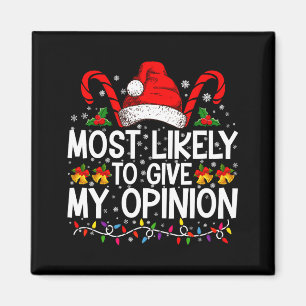 Most Likely To Give My Onion Funny Christmas  Magnet
