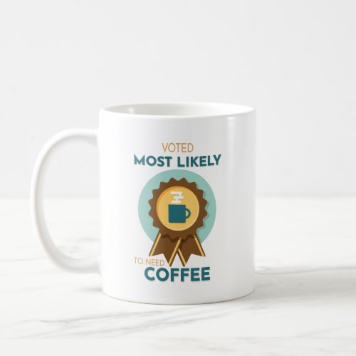 Most Likely to Need Coffee Coffee Mug