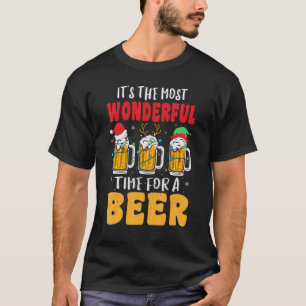 Most Likely To Offer Santa A Beer Drinking Christm T-Shirt