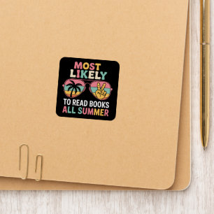 Most Likely To Read Books All Summer Teacher Gift Patch