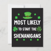 Most Likely to Start The Shenanigan (Back)