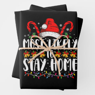 Most Likely To Stay Home Family Christmas Party Wrapping Paper Sheets