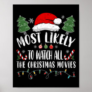 Most Likely To Watch All The Christmas Movies Chri Poster