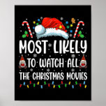 Most Likely To Watch All The Christmas Movies Fami Poster