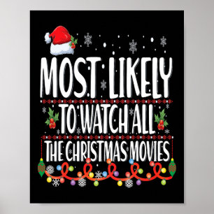 Most Likely To Watch All The Christmas Movies Matc Poster