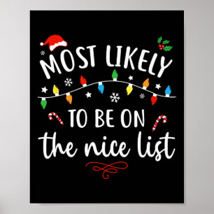Most likely to watch all the christmas movies xmas poster