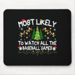 Most Likely To Watch All The Sell Games Christmas  Mouse Pad