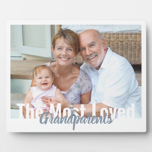 Most Loved Grandparent Editable Photo Plaque