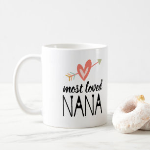 Most Loved Heart Nana Coffee Mug