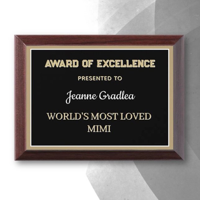 Most loved Mimi Award Plaque (Creator Uploaded)