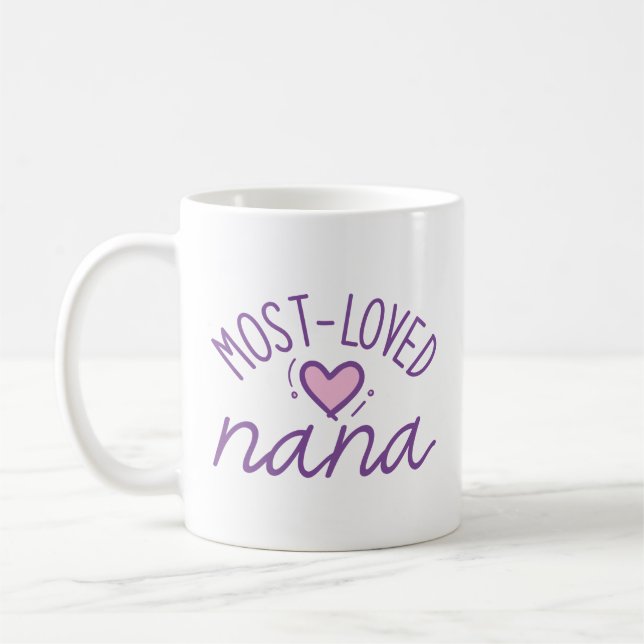 Most-Loved Nana Coffee Mug (Left)