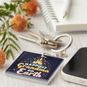 Most Magical Grandma, Fantasy Castle  Keychain