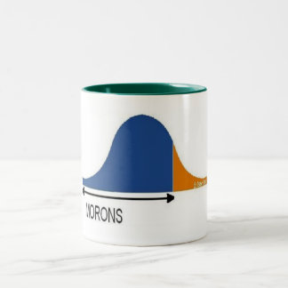 Most People are Morons Two-Tone Coffee Mug