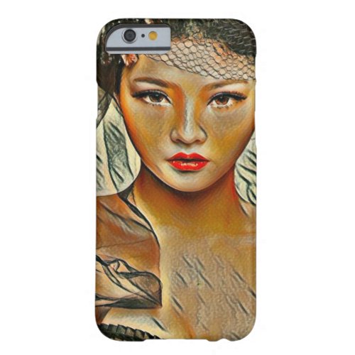 Most Popular Asian Beauty Acrylic Portrait Art Barely There iPhone 6 Case