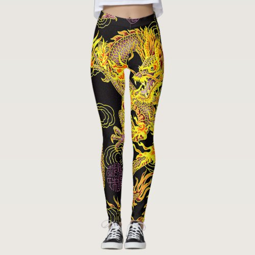 Most Popular Chinese Dragon Neo Art Leggings