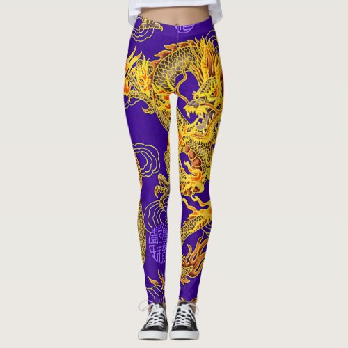 Most Popular Royal Chinese Emperor Dragon Fantasy Leggings