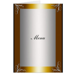 Most Popular Wedding Menu Cards