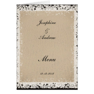 Most Popular Wedding Menu Cards